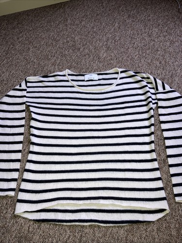 Allude white striped - wool, and
