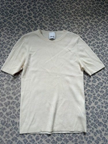 Allude wool cream short - allude, sleeve