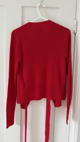 Allude red wrap - red, xs
