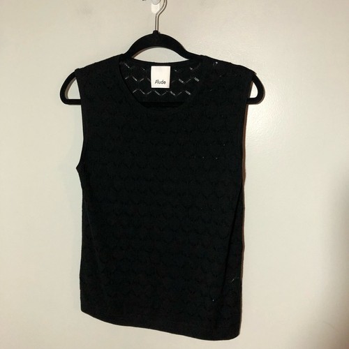 Allude black virgin wool open - allude,