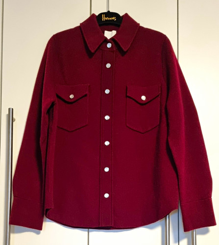 Allude burgundy wool - burgundy, cashmere