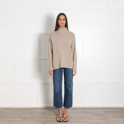 Allude beige cashmere knit - allude,